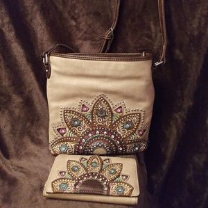 Montana West purse and wallet